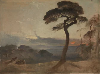 Hampstead Heath, coucher de soleil